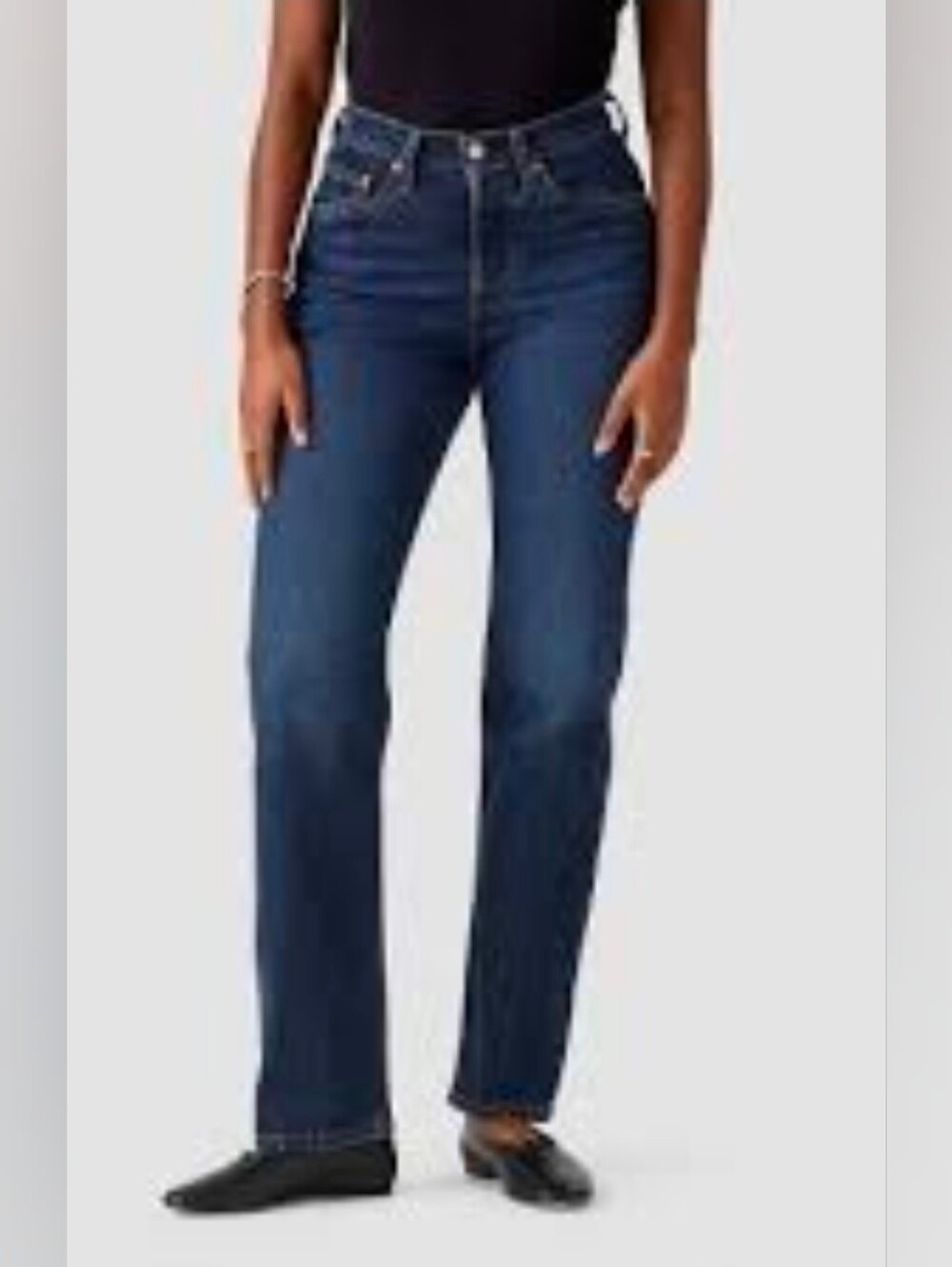 Levi's 501 Curve Straight Leg Jeans Dark Wash 27x30